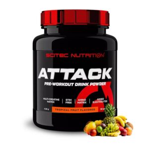 Scitec Nutrition - Attack 416g Tropical Fruit
