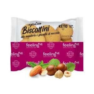 Feeling OK - Biscottini + Protein 50g Almond with crushed Hazelnuts