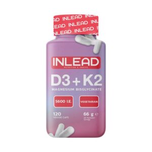 Inlead - Vitamin D3 + K2 + Magnesium 120vcaps