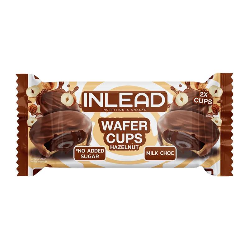 Inlead - Wafer Cups 50g Hazelnut Milk Chocolate