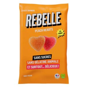 Rebelle - Peach Hearts 50g Peach