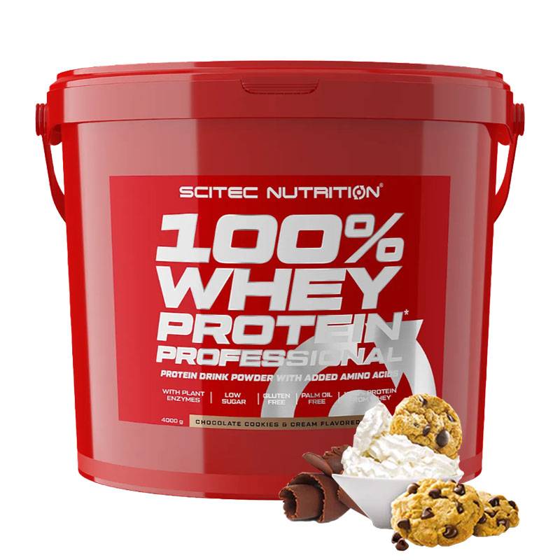 Scitec Nutrition - 100% Whey Protein Professional 4000g Chocolate Cookie