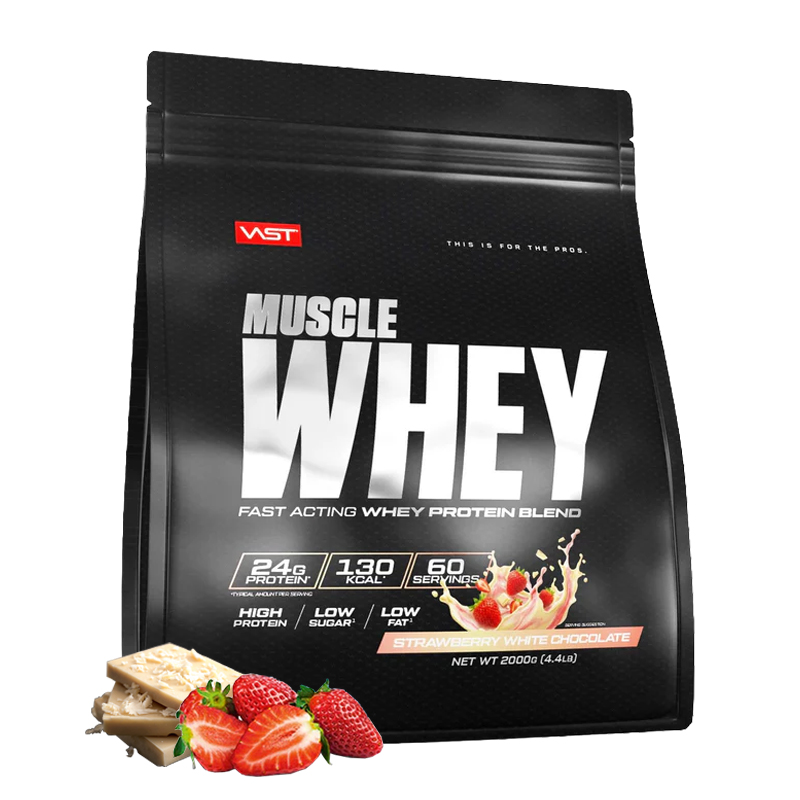 VAST - Muscle Whey 2000g Strawberry White Chocolate